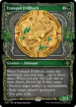 MTG English Tranquil Frillback (Showcase) NM Foil - Image 1