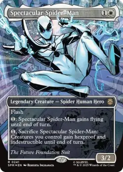 MTG English Spectacular Spider-Man (0241) (Borderless) (Textured Foil) NM Foil - Image 1