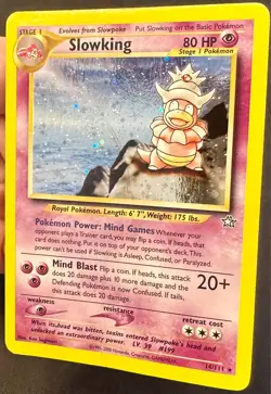 Slowking 14/111 2000 Neo Genesis Pokemon Card TCG Vintage WOTC Holo Rare - Mp - Image 4
