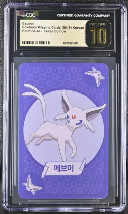 CGC 10 Pristine Espeon Point Salad Eevee Edition Korean Pokemon Card - Image 1