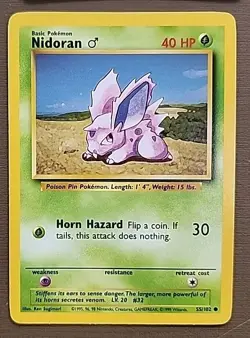 Pokemon Lot 4 Cards, Raticate 40, Rattata 61, Magikarp 35, Nidoran 55 Of 102 - Image 5