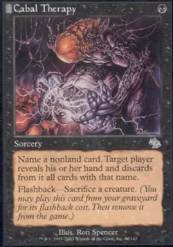 MTG English Cabal Therapy NM Normal Judgment - Image 1
