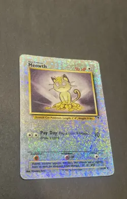 Meowth Legendary Collection 2002 Reverse Holo Pokemon Card TCG - Image 2