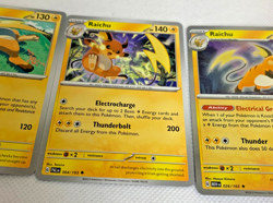 Epic Collection 3 Elegant Raichu Set Holo Foil Rare Pokemon Cards PSA 8-9 - Image 5
