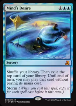 MTG English Mind's Desire NM Foil From the Vault: Lore - Image 1
