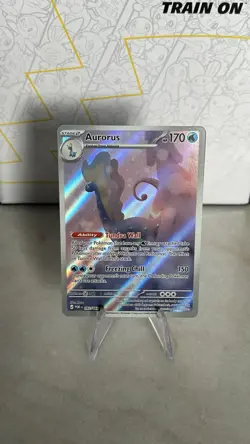 Pokemon Card Aurorus POR 092/088 - Illustration Rare Full Art - Perfect Order NM - Image 1