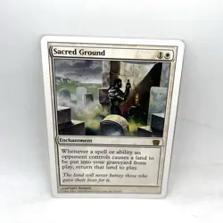 Sacred Ground 8th Edition MTG Magic The Gathering - Image 1