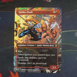 MTG Spider-Punk (0207) (Borderless) [Marvel Spider-Man, Near Mint] - Image 1