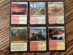 MTG BOROS (red white) - utility Land Lot - x6 NM regular MTG Commander - Image 1