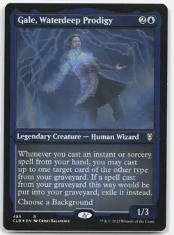 Gale, Waterdeep Prodigy (Foil Etched) *Foil* CLB 485 NM - Image 1