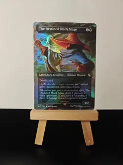 The Destined Black Mage (Borderless) Commander: Final Fantasy Foil - Image 1