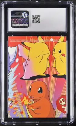 CGC 8 Jigglypuff 6 of 10 Stick-On Card Topps Series 2 2000 Pokemon Card - Image 2