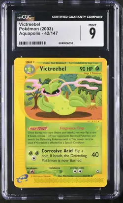 CGC 9 Victreebel 42/147 Aquapolis 2003 Pokemon Card - Image 1