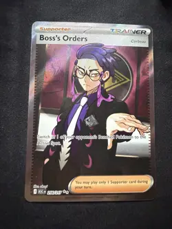Pokemon TCG Boss's Orders Corbeau Full Art Ultra Rare ASC 256/217 English 2023 - Image 1