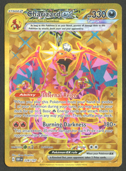 Pokemon TCG: Charizard EX 228/197 Obsidian Flames Gold Hyper Rare - Image 1