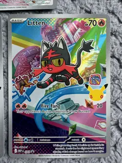 Pokemon First Partner Alolan Illustration Rowlet Litten Popplio 043 044 045 NM - Image 4