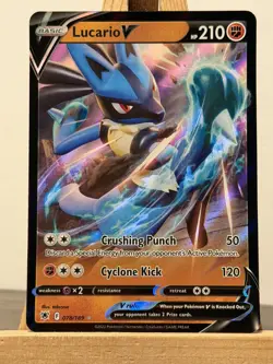 Pokemon TCG Lucario V Sword & Shield - Astral Radiance 078/189 Holo Ultra Rare - Image 1