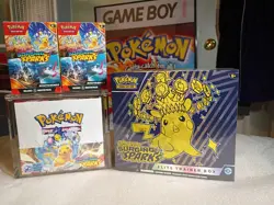 Pokemon Surging Sparks Sealed Lot Booster Box, ETB, 2 Booster Bundles US ONLY - Image 1