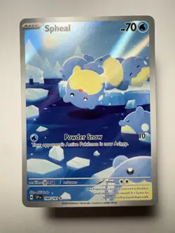 Pokemon TCG Spheal 199/191 Illustration Rare Holo Sv08: Surging Sparks English - Image 1