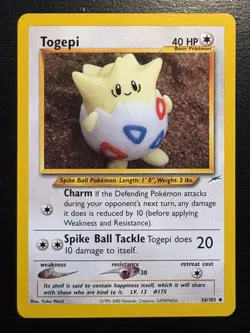 Togepi 56/105 Neo Destiny- NM Pokemon WOTC Vintage - Image 1