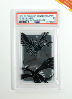 Pokemon PSA 5 Ho-Oh & Lugia HGSS Hall Of Fame Plate 2009-10 English - Image 1
