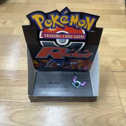 Vintage Pokemon WOTC Team Rocket Theme Deck Display Box - Image 1