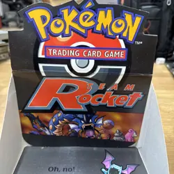Vintage Pokemon WOTC Team Rocket Theme Deck Display Box - Image 2