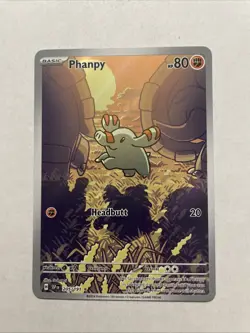 Pokemon TCG: Phanpy 205/191 - SV: Surging Sparks - Illustration Rare NM - Image 1