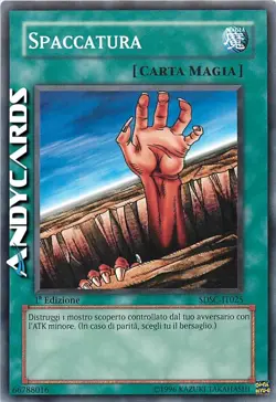 SPACCATURA • (Fissure) • Comune • SDSC IT025 • 1Ed • Yugioh! • ANDYCARDS - Image 1