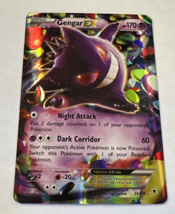 Gengar EX 34/119 Pokemon TCG XY Phantom Forces Ultra Rare Holo NM - Image 1