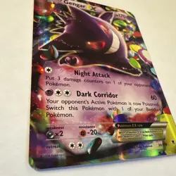 Gengar EX 34/119 Pokemon TCG XY Phantom Forces Ultra Rare Holo NM - Image 3
