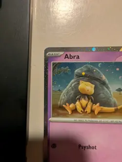 ​Abra 063/165 - Pokemon 151 - Rare Holo - PERFECT SNORE BUBBLE SWIRL - NM+ - Image 5