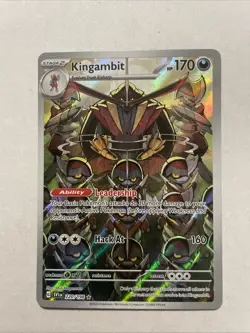 Pokemon Kingambit Holo Illustration Rare Scarlet & Violet Base Set 220/198 NM/M - Image 1