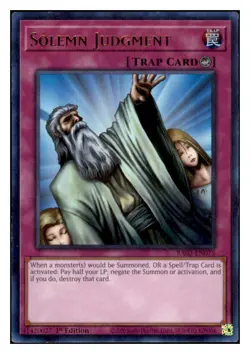 Yugioh Solemn Judgment (UR) RA02-EN075 Ultra Rare NM - Image 1