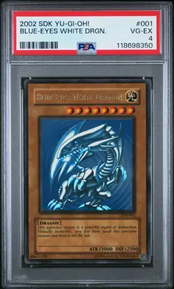 Blue-Eyes White Dragon SDK-001 Starter Deck: Kaiba-Unlimited Edition PSA 4 - Image 1