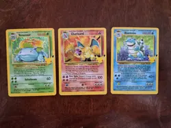 Pokemon TCG Celebrations Trio Card Charizard, Blastoise, Venusaur Mint Condition - Image 1