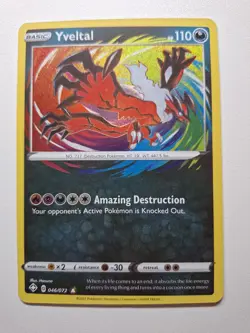 Pokemon - Yveltal - 046/072 - Shining Fates - Amazing Rare - NM - Image 3