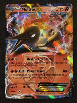 2012 POKEMON PLASMA STORM MOLTRES EX TEAM PLASMA 14/135 ULTRA RARE - Image 1