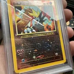 2001 POKEMON GAME ENTEI REV. FOIL POKEMON 3 MOVIE PROMO #34 MINT PSA 9 SWIRL - Image 2