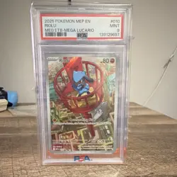 Riolu 010 Me: Mega Evolution Promo Holo Basic English 2025 PSA 9 Pokemon TCG - Image 1