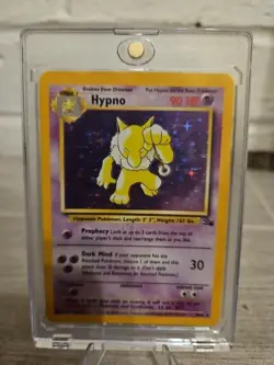 Pokemon Hypno 8/62 Fossil Holo Rare WOTC Edition 1999 - Image 1