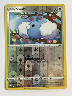 Pokemon TCG Swablu Evolving Skies 132/203 Reverse Holo Common - Image 1