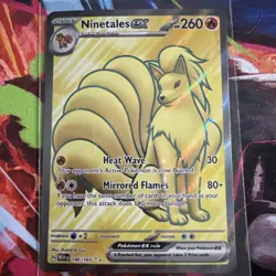 Ninetales EX 186/165 Ultra Rare Full Art Scarlet & Violet Pokemon 151 English - Image 1