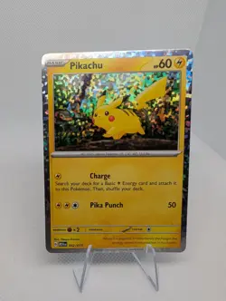Pokemon TCG Card - Pikachu - 002/015 - McDonald's Promos 2024 Holo Rare NM - Image 1