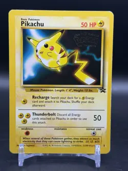 Pikachu The First Movie WOTC Promo 4 Pokemon English Black Star MP - Image 1