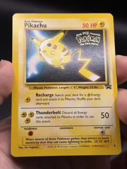 Pikachu The First Movie WOTC Promo 4 Pokemon English Black Star MP - Image 3