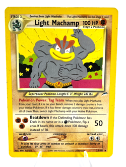 Light Machamp 25/105 - Neo Destiny - Pokemon - Rare - MP - Image 1
