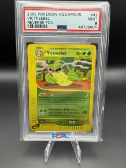 Pokemon TCG Victreebel 042/147 Aquapolis Reverse Holo Rare PSA 9 - Image 1