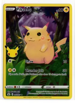 Pokemon Pikachu 2021 Celebrations Holo 005/025 Full Art - Image 1