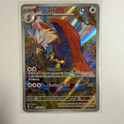 Pokemon TCG Braviary 214/191 Sv08: Surging Sparks Holo - Image 1